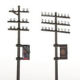 thumbnail image 7 of 3pcs/set Standard 1/87 Scale Small Utility Poles for Model Train Scenery Layout Accessories, 7 of 7