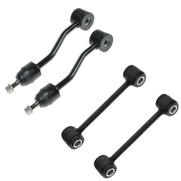 TRQ 4 Piece Kit Stabilizer Sway Bar End Link Front Rear LH RH for Wrangler TJ PSA56017 Fits select: 1997-2006 JEEP WRANGLER / TJ