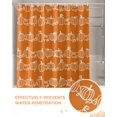 thumbnail image 6 of Thanksgiving Shower Curtain Set ，Waterproof Fabric Shower Curtains Fall Line Pumpkin Shower Curtains for Bathroom,Bathroom Decor 54x"78", 6 of 7