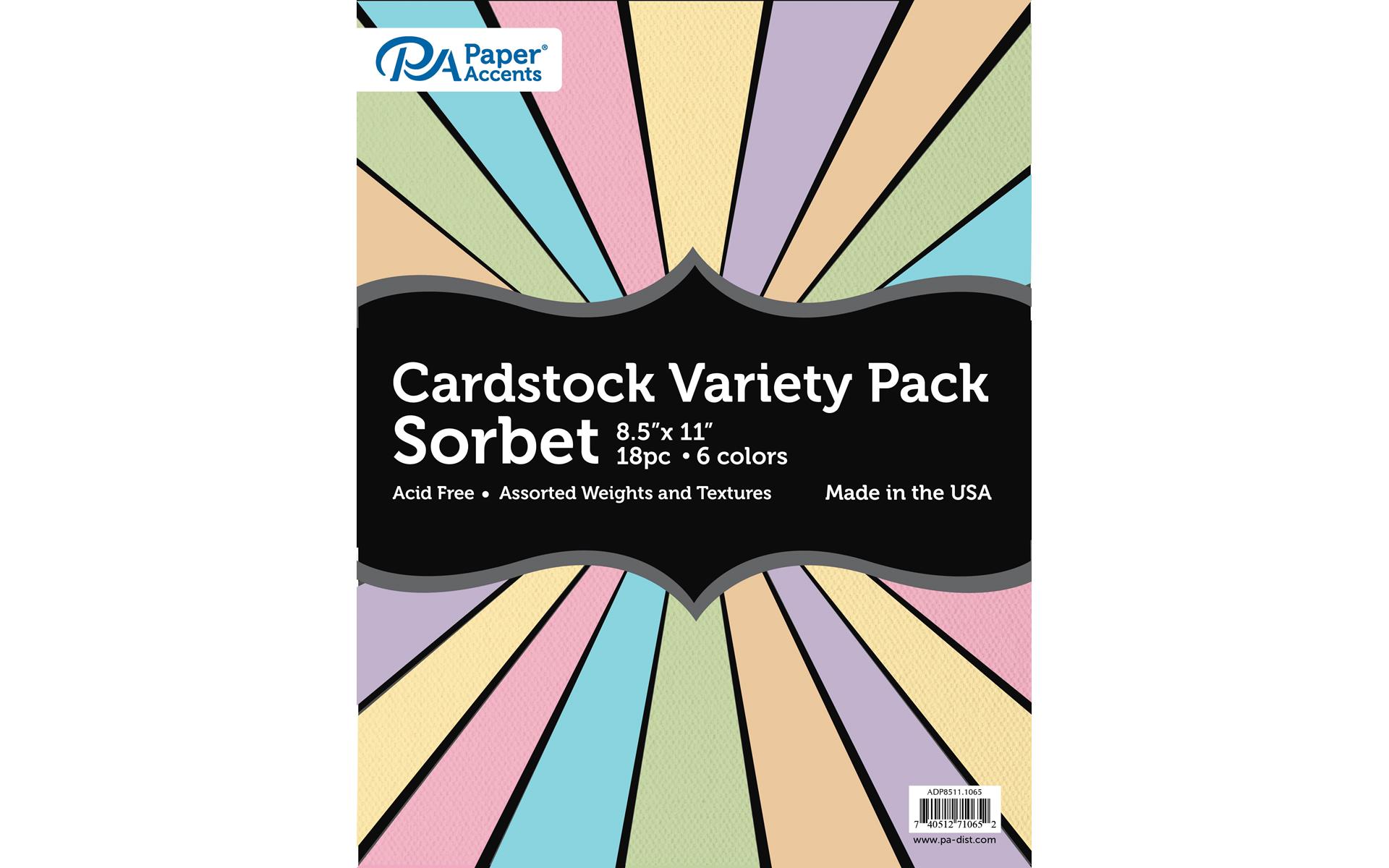 Variety Pack 8.5x11 18pc Sorbet