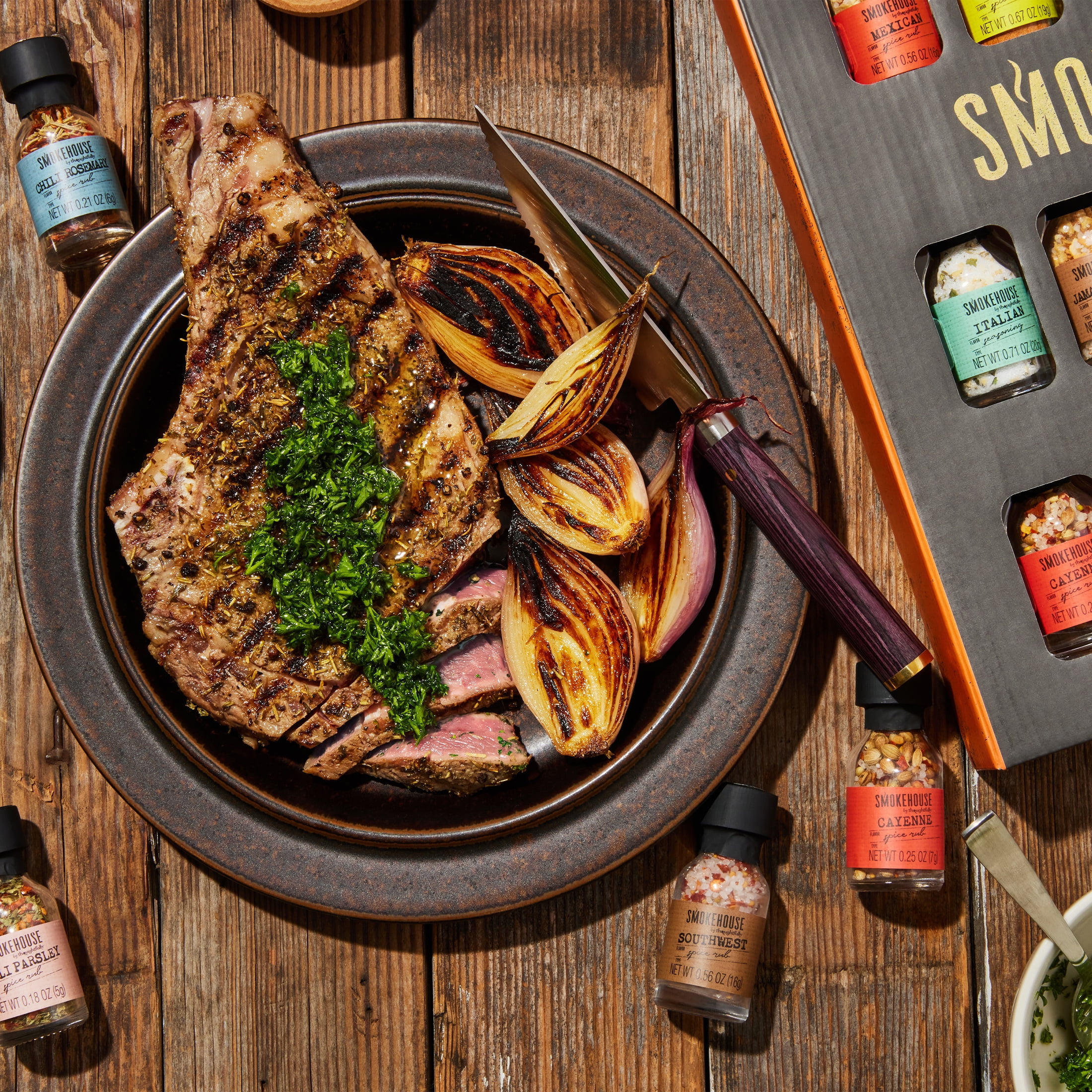 Smokehouse by Thoughtfully Ultimate Grilling Spices and Seasonings Set, 20 Count
