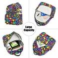 thumbnail image 5 of FORMRS Mini Backpack Purse for Women Travel Daypack Casual Shoulder Bag, Colorful Psychedelic, 5 of 7