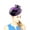 Flower & Bow Plum, variant on Women's Elegant Cocktail Fashion Mesh Sinamay Fascinator Headband, Curlicue Mint