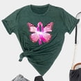 thumbnail image 1 of Qiopertar Pull Décontracté à la Mode pour Femmes Col Rond Imprimé Manches Courtes Grandes Économies de Vacances! Liquidation under $5 Livraison Gratuite, 1 of 4