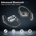 thumbnail image 6 of VEATOOL T6 Open Ear Headphones,Bluetooth 5.4 Wireless Earbuds,60H Playtime Stereo Sound Earphones,Air Conduction IPX7 Waterproof Open Ear Earbud with Ear Hooks, Sport Headset for Cycling Workouts, 6 of 8