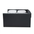 thumbnail image 2 of Bowery Hill Modern Fabric Upholstered Full Size Daybed in Dark Gray, 2 of 8