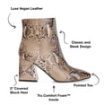 thumbnail image 3 of Journee Collection Womens Mylow Pointed Toe Block Heel Ankle Booties, 3 of 6