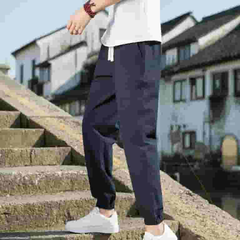 福袋 売れ残り Men Qiggri Fashion With Waist Elastic Casual Solid Summer Clothing