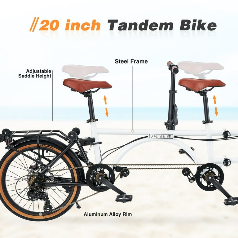 Meghna Tandem Bike 20 inches 4-Fold 2-Seater 7 speed Folding
