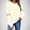 Beige gothic letter print sweatshirt a1, variant on Women Fall Winter Gothic Letter Print Long Sleeve Pullover Tops Round Neck Casual Basic Solid Tunic Blouses for Women Cute Trendy Halloween Sweatshirts Cozy Loose Fit Clothes, Beige M