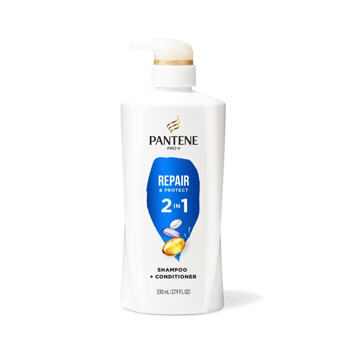 (4 pack) Pantene Pro-V 2in1 Shampoo + Conditioner, Repair & Protect, for All Hair Types, 17.9 fl oz