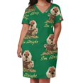 thumbnail image 2 of I "m Along-vestido holgado con bolsillos para mujer vestido de cumpleaños, 2 of 6