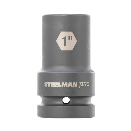 STEELMAN PRO 1-Inch Drive 1-Inch 6-Point Deep Impact Socket, 60537