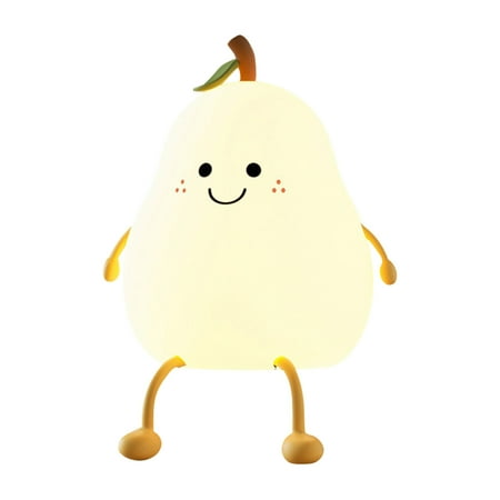 

No Pear Night Light Children s Bedroom Dormitory Bedside Sleeping Light Lovely Colorful Silicone Patting Light/night light for kids
