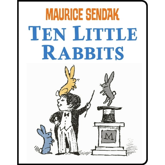 Ten Little Rabbits, (Board Book)