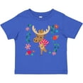 thumbnail image 3 of Inktastic Woodland Moose Spring Flowers Girls Toddler T-Shirt, 3 of 5