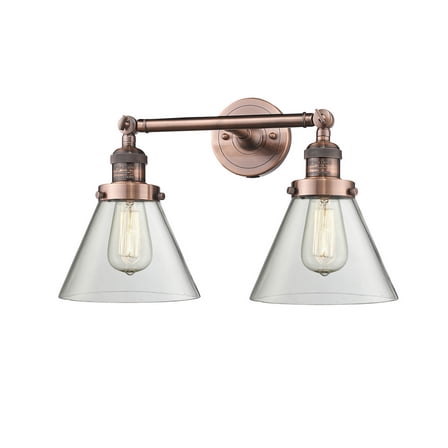2 Light Vintage Dimmable Led Bathroom Fixture