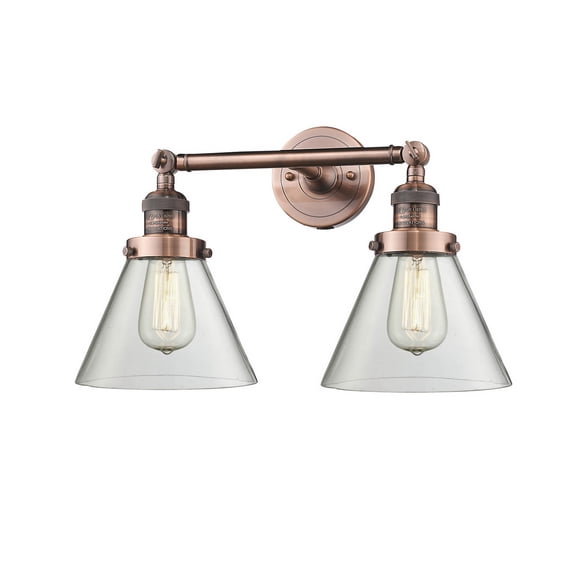 2 Light Vintage Dimmable Led Bathroom Fixture