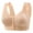 Beige, variant on Daisy Bras For Older Women Front Closure Push Up Bra No Underwire Front Opening Bra With Snaps Breathable Bras Yoga Plus Size Underwear Green XL（40/90）