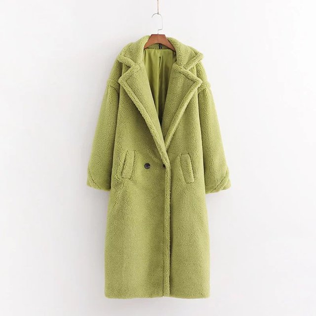Abrigo acolchado de algodón para mujer de comercio exterior de Amazon Chaqueta de lana de cordero con solapa suelta y gruesa de invierno para mujer de estilo europeo y americano