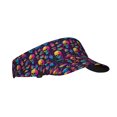 thumbnail image 2 of Yiaed colorful Skull Retro Print Sport Sun Visor Hats Adjustable Empty Top Baseball Cap Cotton Ball Caps for Women and Men, 2 of 5