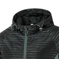 thumbnail image 6 of Yaoyar Men's Spring And Autumn Thin Lightweight Windproof Jacket Casual Zip Up Jackets With Hooded Green 2XL, 6 of 6
