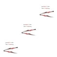 thumbnail image 4 of Thinsony Easy Removal For Customized Look Car Decals Sports Motorhome Stripes Overall black red 3Set, 4 of 6