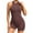 Coffee, variant on Women Yoga Jumpsuits Workout Sport Jumpsuits Women Activewear Women Sports Bodysuits & Jumpsuits Women Sports Jumpsuits Crisscross Backless Sports Romper Turtle Neck Long Sleeve plus Size Fitted