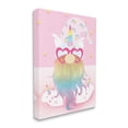 thumbnail image 3 of Stupell Fun Unicorn Gnome Pink Rainbow Fairy Tales & Fantasy Painting Gallery Wrapped Canvas Print Wall Art, 3 of 5