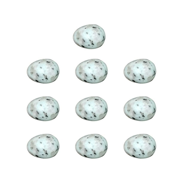 Set de mini huevos de cristal | Piedras pulidas de ágata y jade natural | Huevos pequeños de 0.79 pulgadas para sanación | Decoración de Pascua coleccionable | Figuras de huevos de pájaro diminutos
