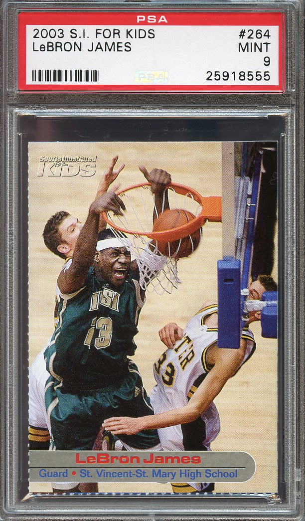 lebron james sports illustrated rookie card
