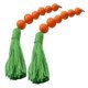 thumbnail image 5 of Orange Wooden Bead Garland with Tassel Pendant for Home Decoration 2 Pieces Easter decor, 5 of 5