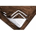 thumbnail image 3 of Silk Zip On Fitted Sheets King Size 78X80 - Includes 2 Zip On Sheets +1 Bottom Fitted Base - Fit's 16” In Deep Pocket - Easy to Use,Soft,Smooth -Fitted Sheet -Brown - Color, 3 of 9