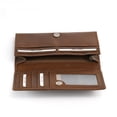 thumbnail image 2 of 391103 Ladies Long Clutch Wallet in Oak Color Leather | Style n Craft, 2 of 6