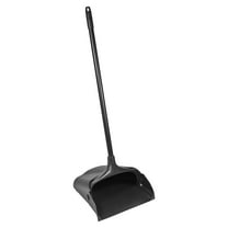 Rubbermaid Commercial Lobbypro Upright Dust Pan - 12.50" Wide - 31" Metal Handle - Plastic Pan - Black Pan - 6 / Carton