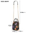 thumbnail image 2 of FORMRS Crossbody Bag for Women Quilted Travel Shoulder Cell Phone Purse with Chain Strap Handbag, Halloween Orange Ghosts, 2 of 7