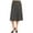 Polka Black White, variant on Women's Plus Size A-Line Casual Flared Elastic Band Polka Dot Midi Skirt