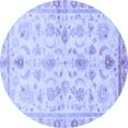 thumbnail image 1 of Ahgly Company Indoor Round Oriental Blue Traditional Area Rugs, 8' Round, 1 of 4