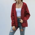 thumbnail image 3 of Women's Waterproof Raincoat Lightweight Rain Jacket Hooded Windbreaker with Pockets for Outdoor Casual Zip Up Hoodie, 3 of 8
