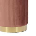 thumbnail image 3 of TOV Furniture Zoe Blush Velvet Storage Ottoman, 3 of 8