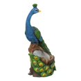 thumbnail image 1 of LuxenHome Blue and Green Peacock MgO Statue Planter, 1 of 8
