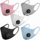 thumbnail image 1 of 5 Pack Reusable Face Masks with Air Valve and Ear Loops, Breathable, Soft, Washable, Durable for Daily Public Use, 1 of 4