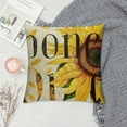 thumbnail image 2 of Spring Summer Decorations Throw Pillow Covers Yellow and White Throw Pillow Covers for Couch,Hello Square Cushion Case for Couch Sunflower Decorations Polyester, 2 of 5