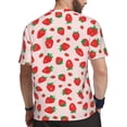 thumbnail image 2 of Wukai Strawberries Print Men's Short-Sleeved Mesh T-Shirt,Quick-Dry Short Sleeve Workout T-Shirt-X-Large, 2 of 8