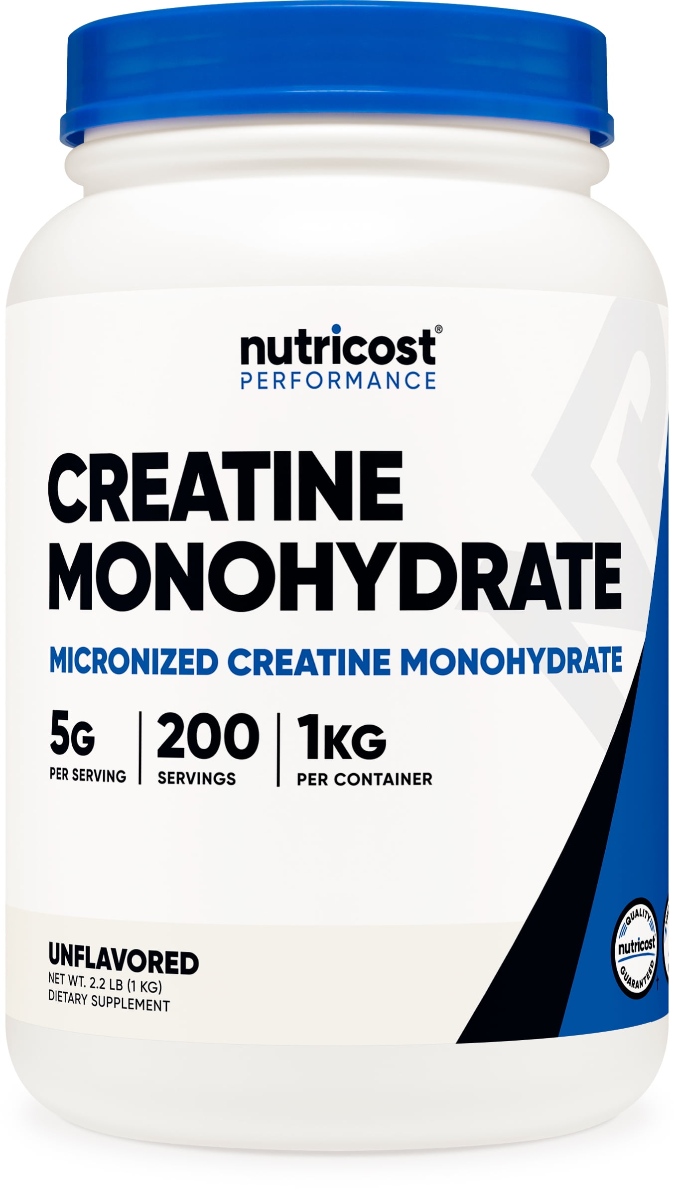 Nutricost Creatine Monohydrate 1 KG (2.2LBS) - 200 Servings, 5000mg Per Serving