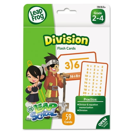The Board Dudes LeapFrog LeapFrog Flash Cards, Division, 4 3/4 x 6, 55 Cards