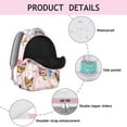 thumbnail image 4 of Chickens and Eggs Student School Backpack Cute Farm Cartoon Design Rustic Pattern for Student Chicken Lovers Farmhouse Style, 4 of 6