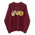 thumbnail image 3 of Pompotops Sweat-Shirt à Manches Longues Imprimé Décontracté pour Femmes, 3 of 6