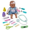 My Sweet Love 12.5" Baby Doll, Blue & Doctor Kit Set, 17 Pieces, African American