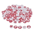 thumbnail image 2 of perfeclan 2 X 100pcs Heart Wooden Buttons, Sewing Buttons, DIY, Handmade Clothing, Scrapbook , Red, 4 Pcs, 2 of 9